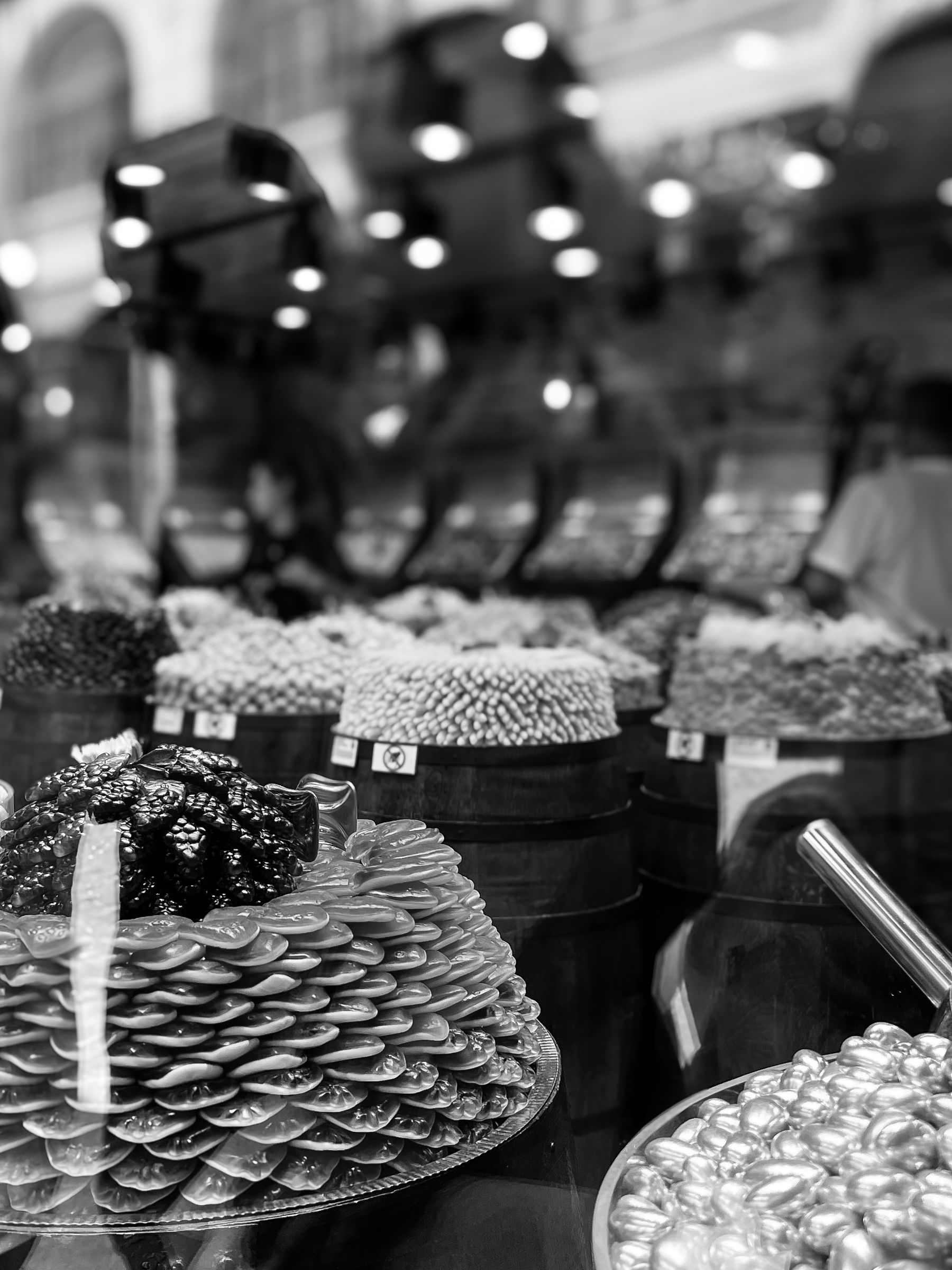 Sweets through window