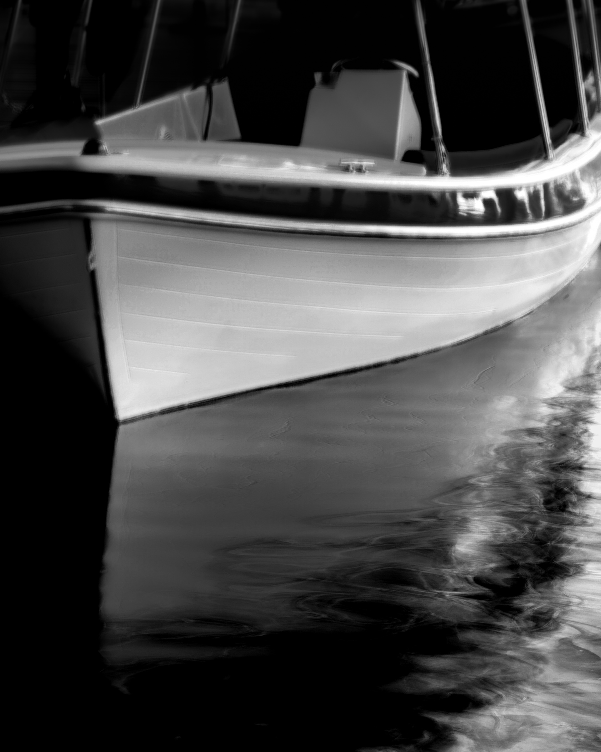 Two boats reflecting on calm water — Palm Desert, California