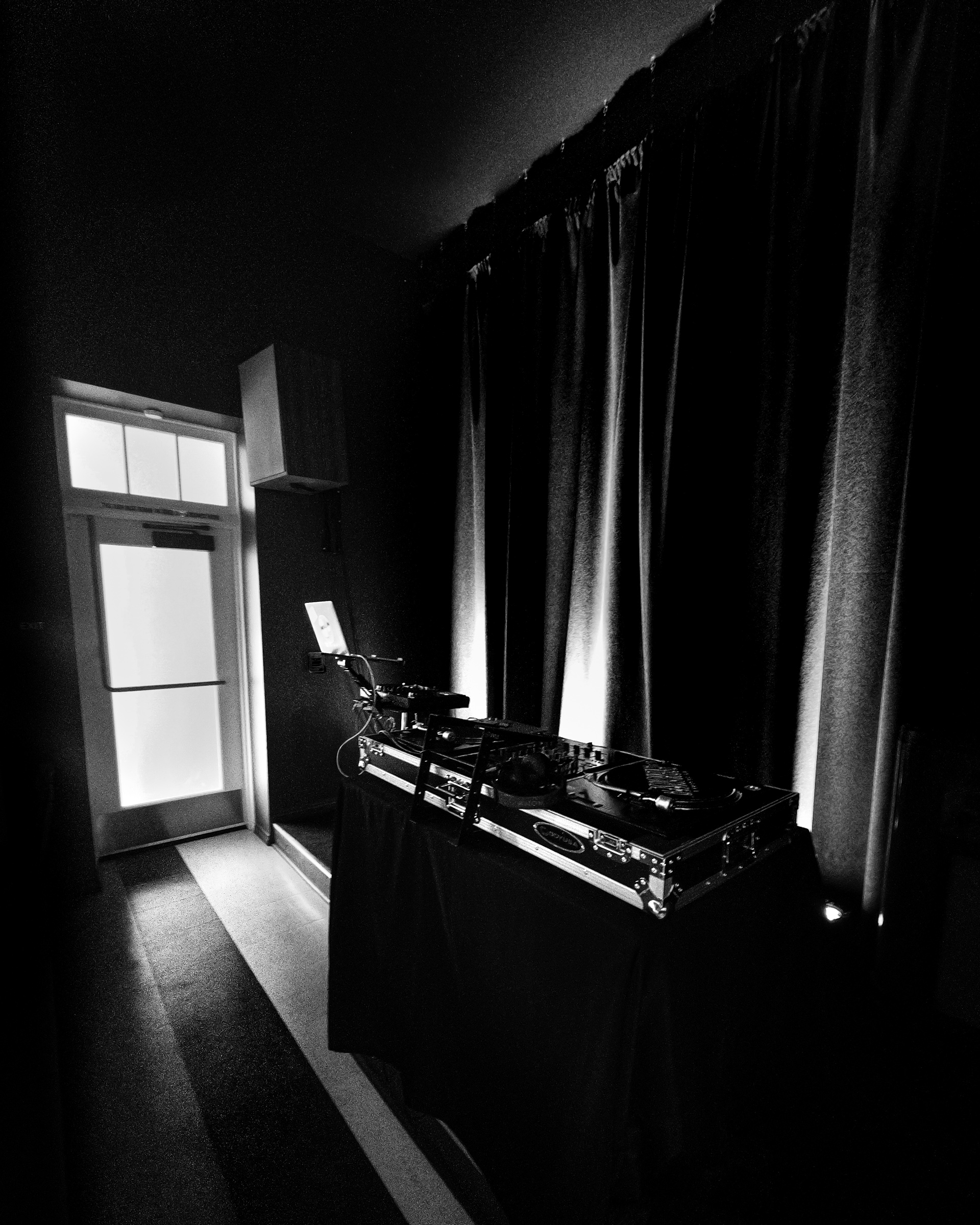 DJ booth in Sid the Cat Auditorium Bar — South Pasadena, California