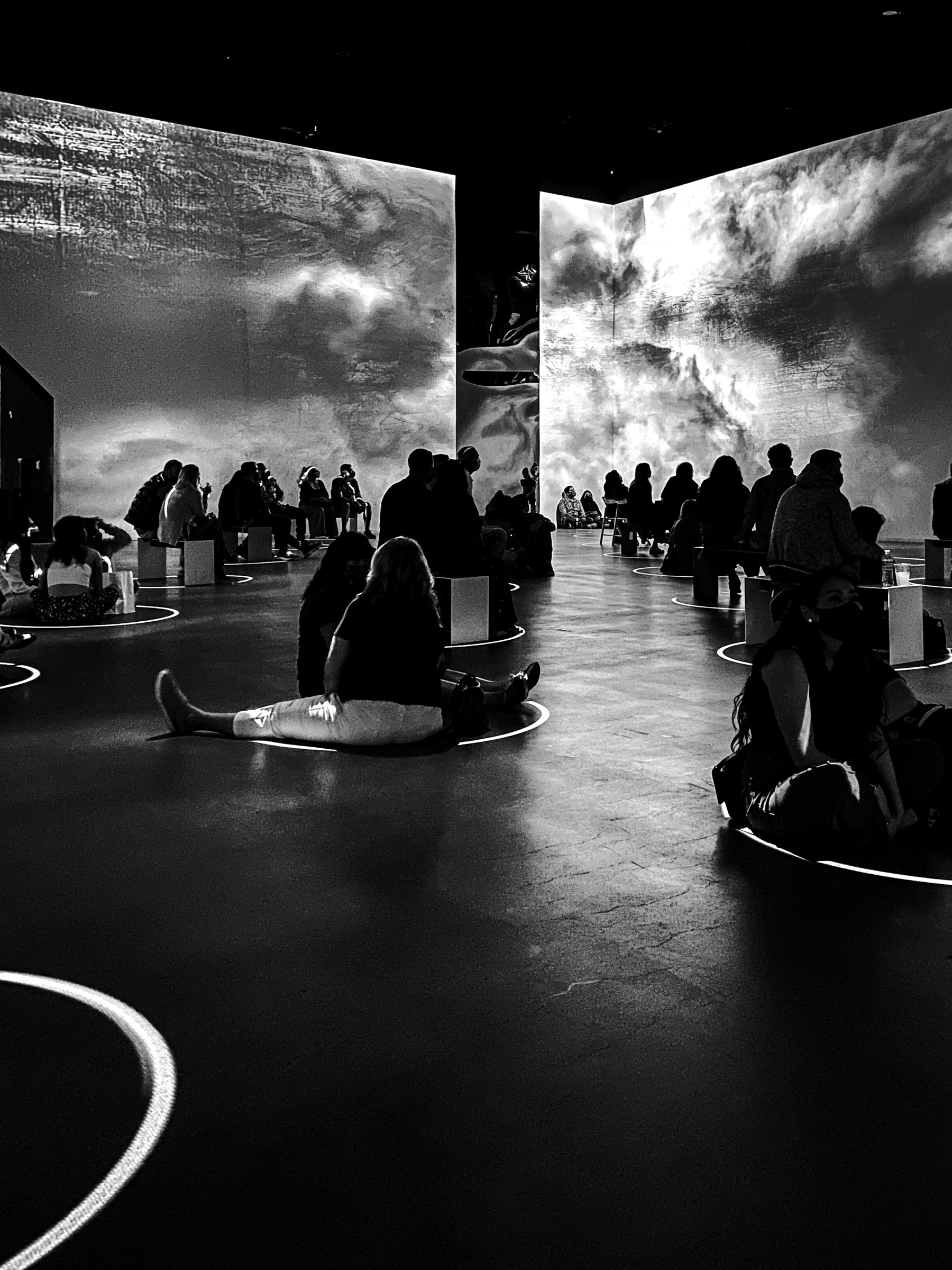 People sitting on ground - BNW