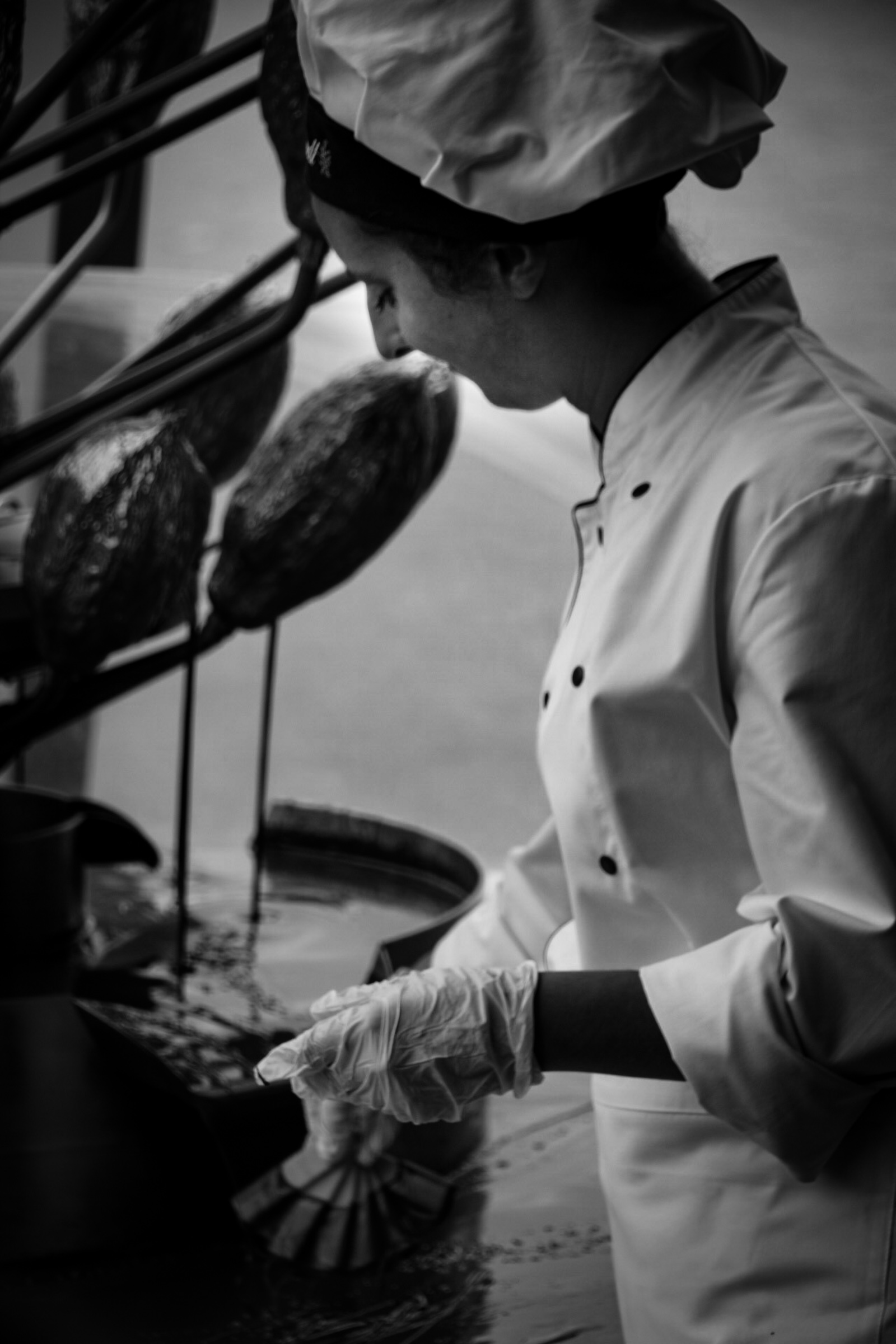 Detail of chocolatier