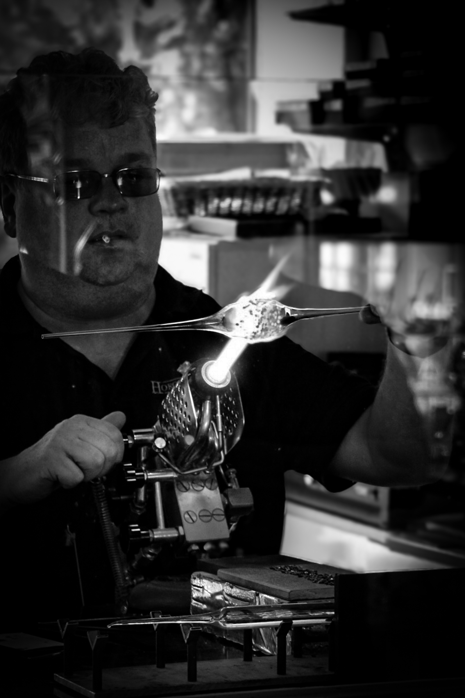 Glass blowing